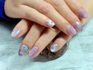 念願の紫陽花ネイル