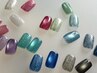 【Hand&Foot】うるつやマグネット/フラッシュ ワンカラーネイル★同時施術