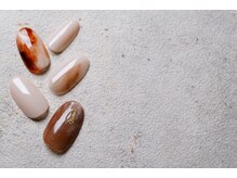 ルポネイル 高円寺(repos nail)/定額　ニュアンス　カフェラテ