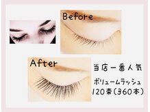 アイラッシュ オン(Eyelash On)の雰囲気（フラットラッシュ120本よりも濃くボリュームな目元に♪）