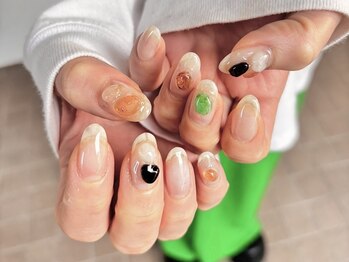 ハートネイル(Heart nail)の写真/【倉敷駅近く】SNSでも話題&大人気マグネットネイル【enoi】を使用した定額シンプル/アートメニューも！