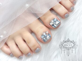 リシェル(Ricel)の写真/≪華やかなフットネイルで気分もUP♪≫埋め尽くし等トレンド豊富◎【新宿/韓国ネイル/ワンホンネイル/Y2K】