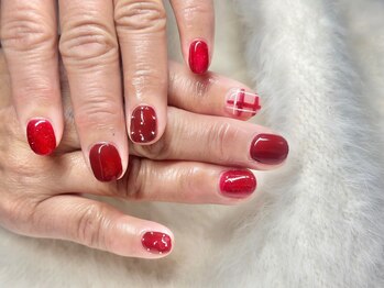 エメリーヌ(AIMELINE)/バレンタインネイル♪