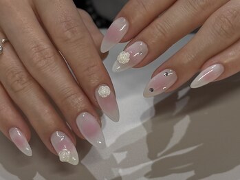 ◇ピンクチークネイル◇