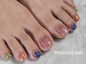 プリンセスネイル(Princess nail)/カラフルクリアフット9500