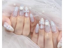 アミスネイル 道玄坂店(amisnail)の雰囲気（毎月変わるトレンドを取り入れた定額コース♪カラー変更可能◎）