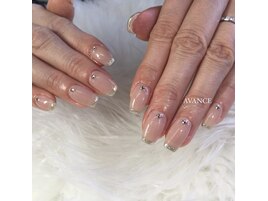 ストレートフレンチネイル