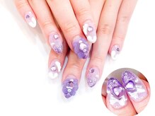 ネイルコレクション ピンク(Nail Collection Pink)/推し色ネイル：リボン：ハート