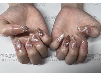 ネイルサロン アンジェリカ(Angelica)/No.81韓国風ワンホンネイル