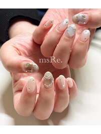 チーク&ハートボールチェーン