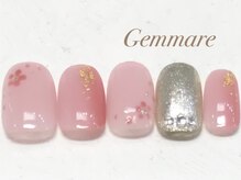 ジェンマーレ 青葉台店(Gemmare)/お正月可愛い小花ネイル