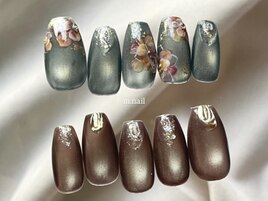 花柄ブラウンマグネット/11000円