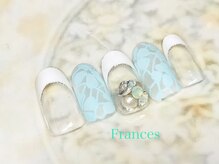 フランセス(Frances)/花柄レースネイル