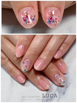 ネイルアトリエルカ(nail atelier LUCA)/M-714 大人花束ブーケネイル