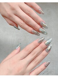 お任せdesign☆くすみブルー