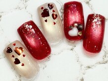 チェリーズネイル(Cherrys Nail)/マグネット バレンタインネイル