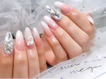 サンミーゴネイル 神戸店(Sunmego Nail)の写真/【話題のワンホンやシンプルパーツまで◎】毎日見るnailだからこそシンプルでも可愛い流行りのデザインを＊