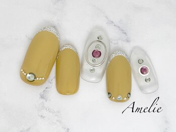 アメリ(Amelie)/ワンカラー/フレンチ/ストーン