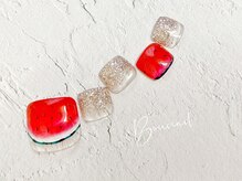 ネイルアンドアイラッシュ ボネール 銀座店(lash Bounail)/グラデーション　スイカ　夏色