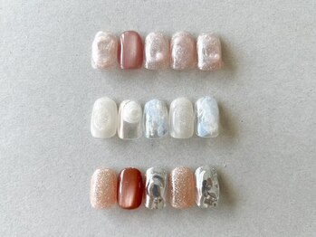 フィロンネイル たまプラーザ店(filonnail)の写真/ショートネイル派の方必見*自爪に合うデザインをお探しの方に。お客様のお好みに合わせて選べるアート多数