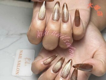 秋ネイル/ブラウン/カフェラテ