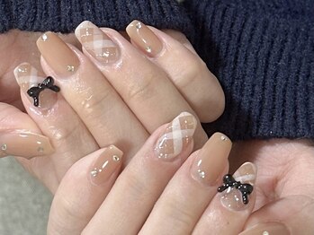 ルネネイル(Lune nail)/チェックネイル