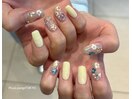 バターイエロー×お花ホロ♪