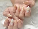 定額/立体お花/ブロンズネイル
