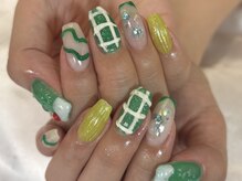 マラマネイル(Malama Nail)/手書きアート/ぷっくり/フィル