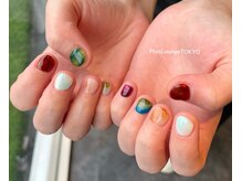 プルースラウンジ トウキョウ(Plus Lounge TOKYO)/ニュアンス個性派ネイル♪[原宿]