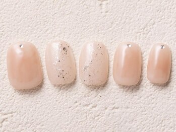 アイネイルズ 渋谷店(I nails)/チークホワイトラメ