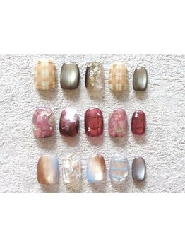 ショートネイルデザインが豊富