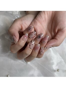 ネイルサロン ココロジー(COCOLOGY)/ハートホロドットネイル