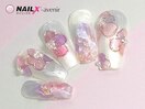 大人の立体ネイル