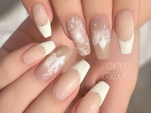 ネイルマフィア 新宿(NAIL MAFIA)/レース/フレンチ/リボンネイル
