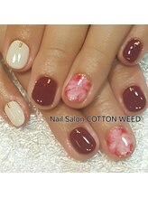 ネイルサロン コットンウィード(Nail Salon COTTON WEED)/タイダイ柄