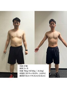 ビヨンド 札幌大通店(BEYOND)/男性 -10kgのビフォーアフター
