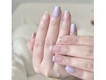 ピーディーネイルサロン(pd nail salon)/薄紫デザイン