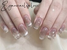 エガオネイルサロン 錦糸町店(EGAO NAIL SALON)/マグネット+2個リボンパーツ