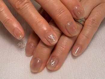 レイネイル(Ray nail)/大人可愛いチーク×クリアマグ