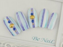 ビーネイル(Be NaiL)/爽やか縦ボーダー