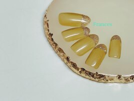 新作　ストレートラメフレンチ