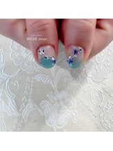 リッシュ ドゥ(RICHE deux)/梅雨に！爽やかブルーグラデ