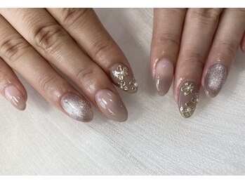 08ネイル(08 nail&school)/ミラーフラワー☆