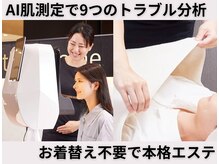 [有楽町駅/銀座駅/毛穴洗浄/小顔/フェイシャル/エステ/たるみ]