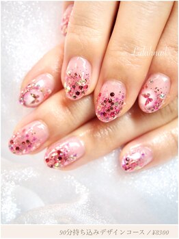 ララァネイル(Lalah Nail)/お客様ネイル☆きらきらネイル