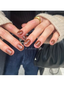 アンドココ 下北沢店(And & coco.)の写真/定番フレンチ♪王道ネイルでも個性的なデザインで周りと差をつける!!モチの良さ◎