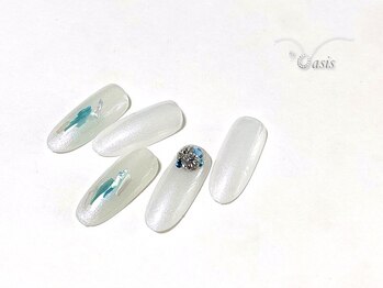 バイオアシス 麻布十番(by Oasis)/シャイニーホワイトネイル