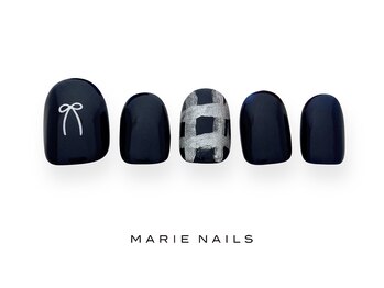マリー ネイルズ いわきラトブ店(MARIE NAILS)/新規5500円税込 リボン 1010a