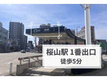 ゼロン(zelon)/電車でサロンまでの行き方/1